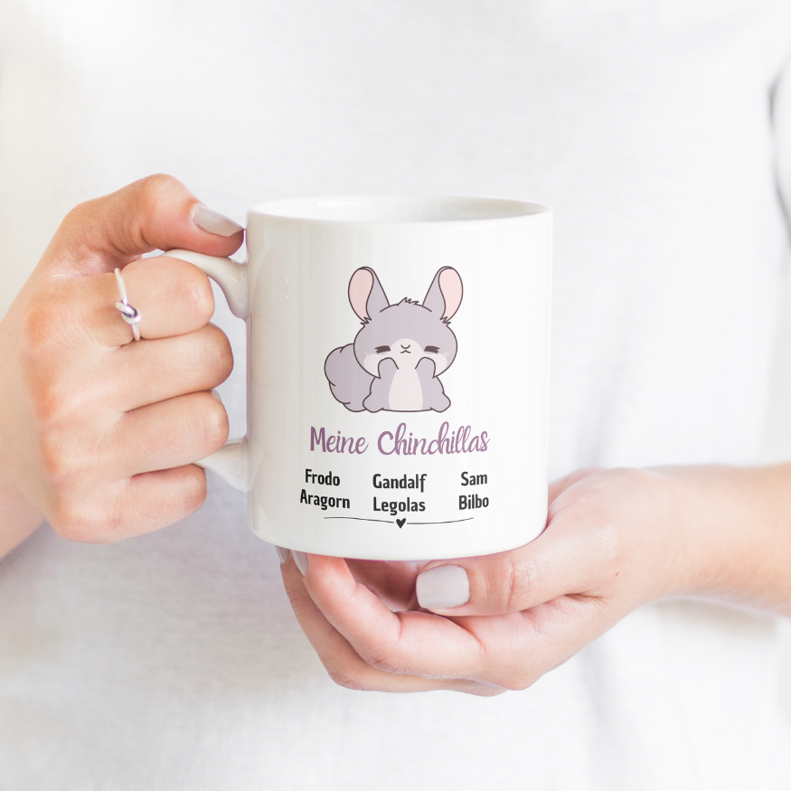 Meine Chinchillas - Individuelle Tasse