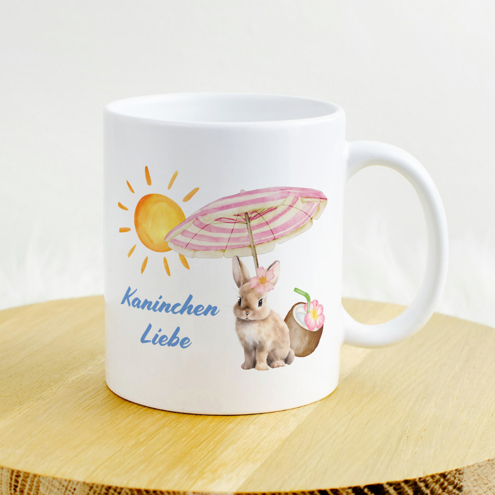 Tasse Kaninchen Liebe Sommer Edition