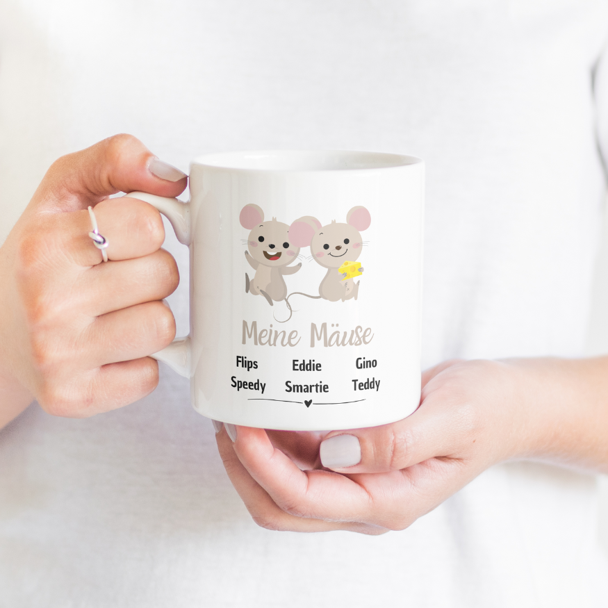 Meine Mäuse - Individuelle Tasse