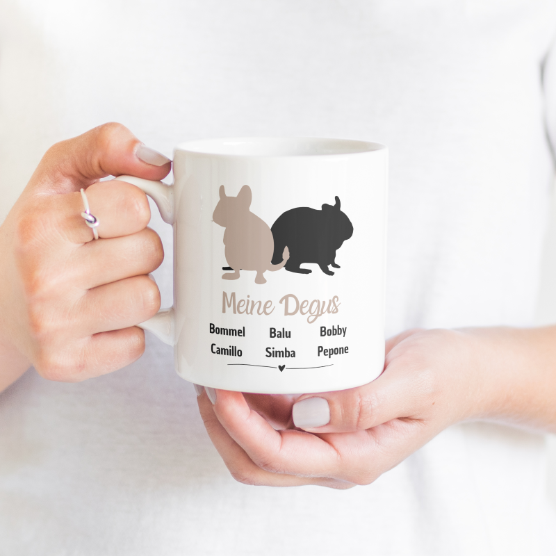 Meine Degus - Individuelle Tasse