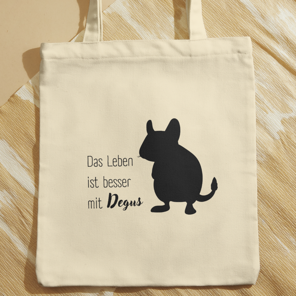 Tasche Das Leben ist besser mit Degus