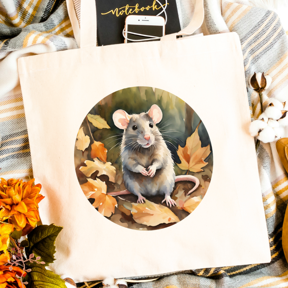 Ratten-Tasche Herbst Edition in weiß oder natur