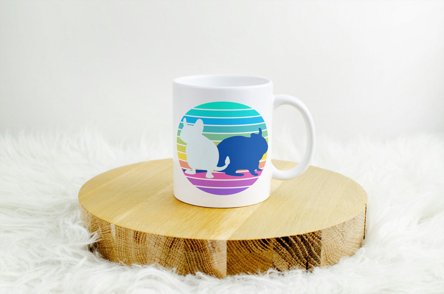 Tasse Regenbogen-Degus