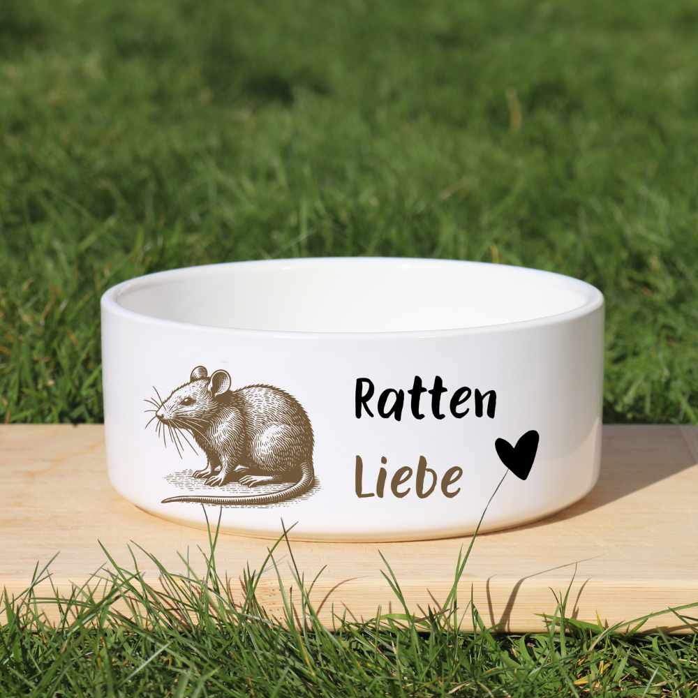 Futternapf Ratten-Liebe aus Keramik