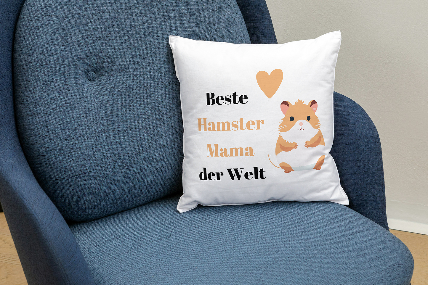 Kissen Beste Hamster Mama der Welt mit oder ohne Füllung