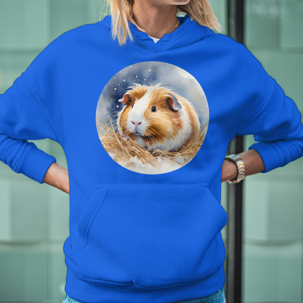 Hoodie Meerschweinchen Winterlandschaft