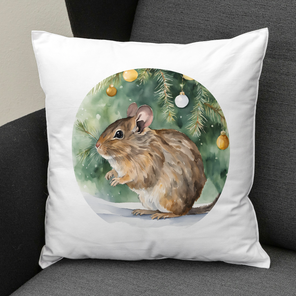 Kissen Degu Winter und Weihnachten