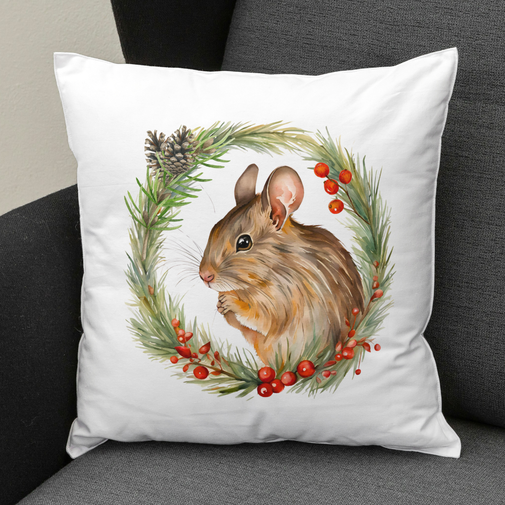 Kissen Degu Winterkranz