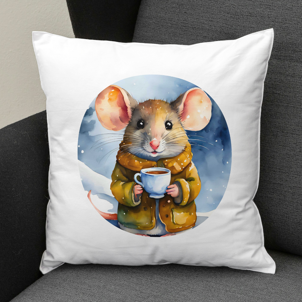 Kissen Maus Winter