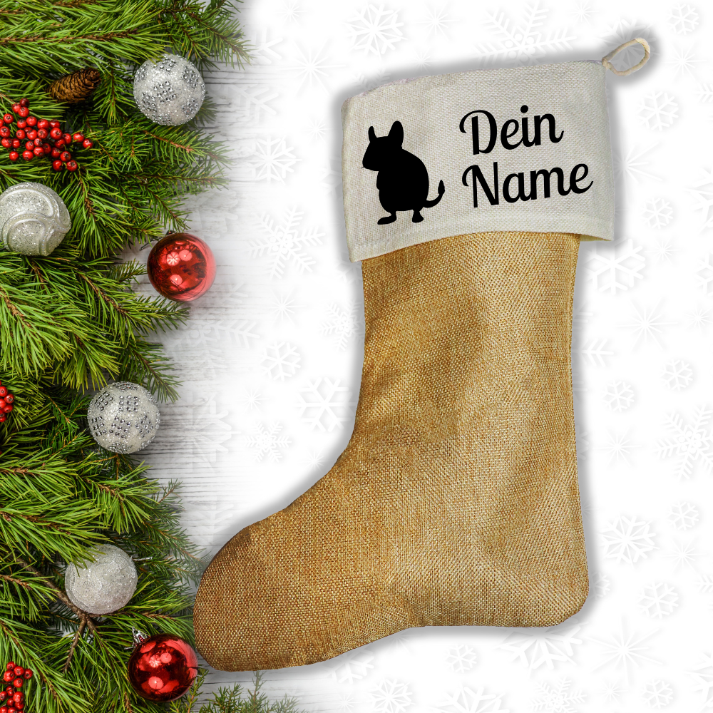 Nikolaussocken Degu mit Namen