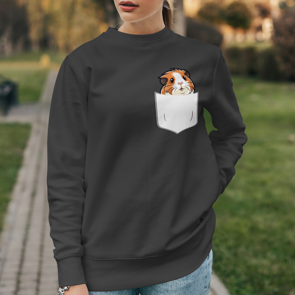 Sweatshirt Meerschweinchen in der Tasche