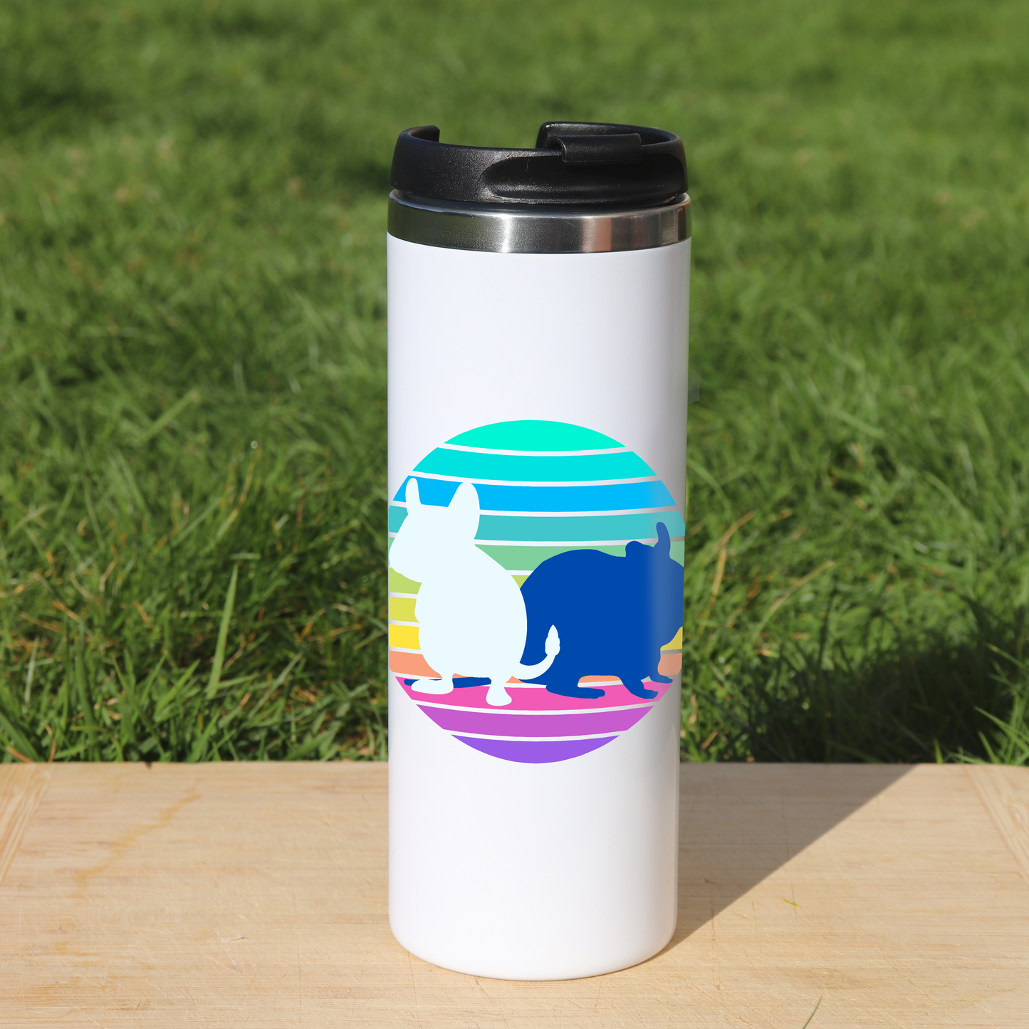 Thermobecher Regenbogen Degus