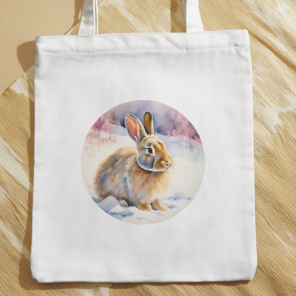 Tasche Kaninchen Winterlandschaft