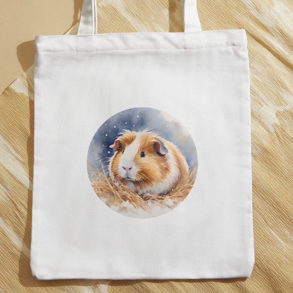 Tasche Meerschweinchen Winterlandschaft
