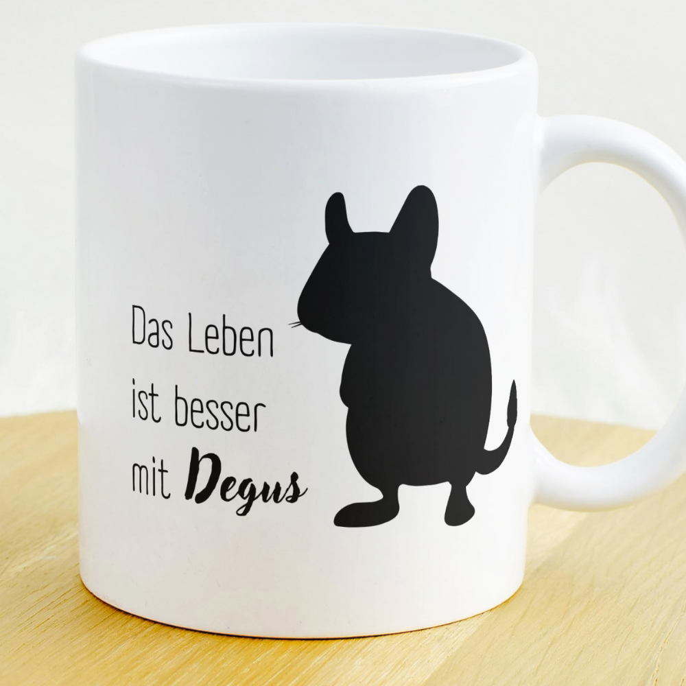 Tasse Das Leben ist besser mit Degus