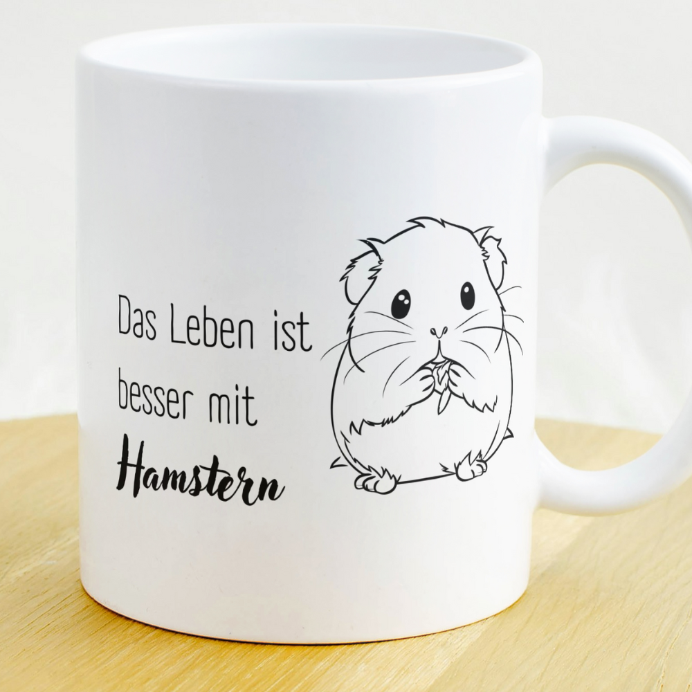 Tasse Das Leben ist besser mit Hamstern