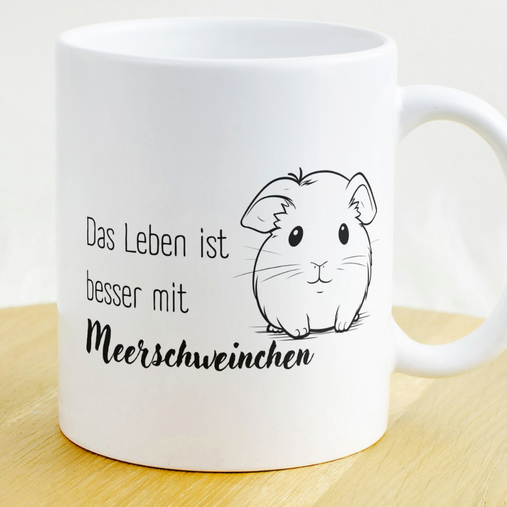 Tasse Das Leben ist besser mit Meerschweinchen