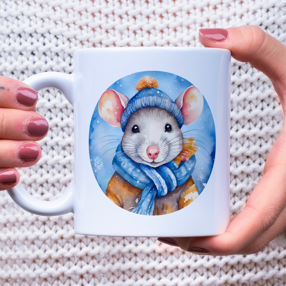 Tasse Ratte Winter
