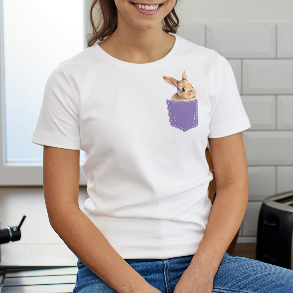 Kaninchen in der Tasche - T-Shirt