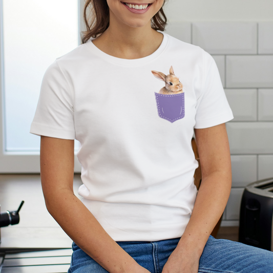 Kaninchen in der Tasche - T-Shirt