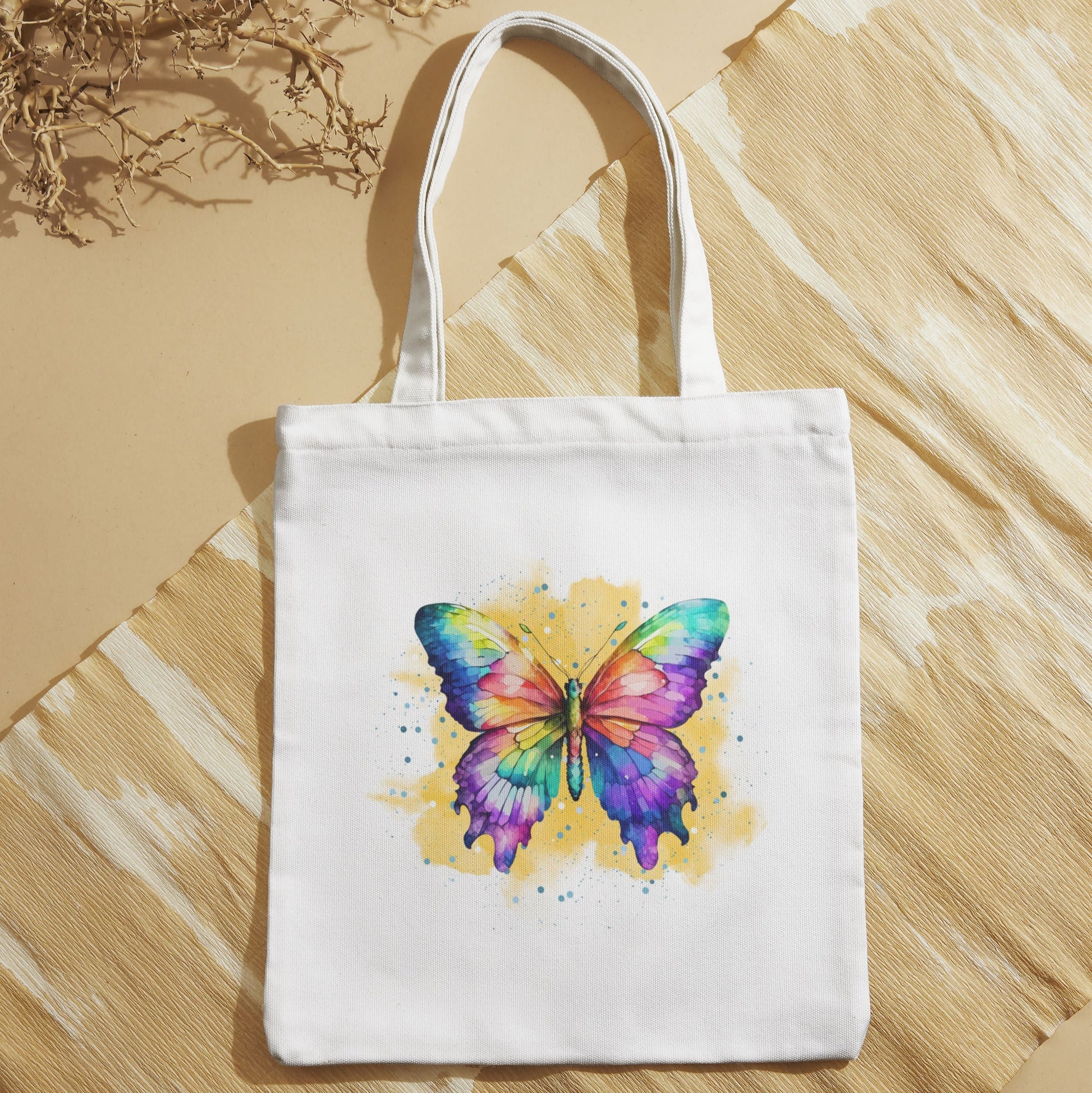 baumwolltasche-bunter-schmetterling