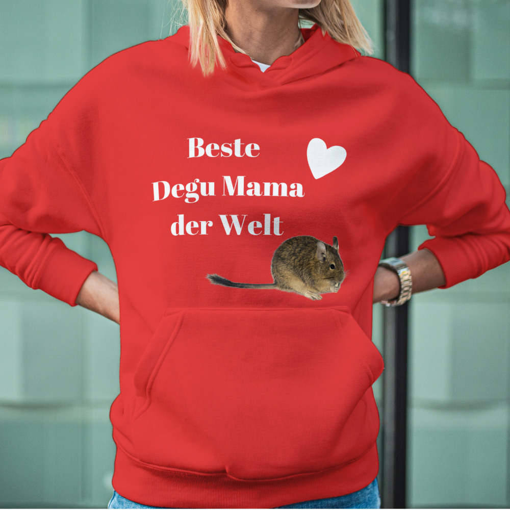 Hoodie Beste Degu Mama der Welt