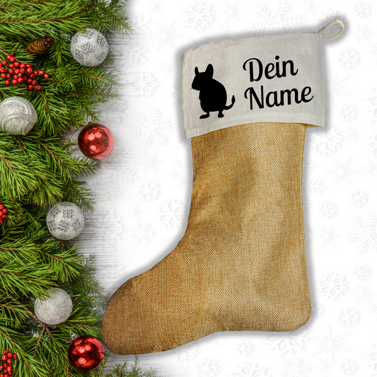 Nikolaussocken Degu mit Namen