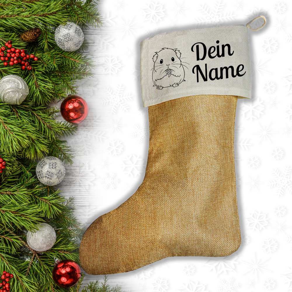 Nikolaussocken Hamster mit Namen