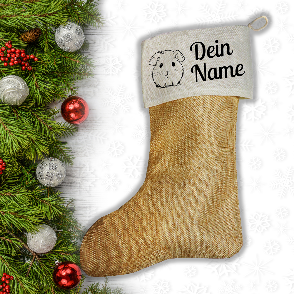 Nikolaussocken Meerschweinchen mit Namen
