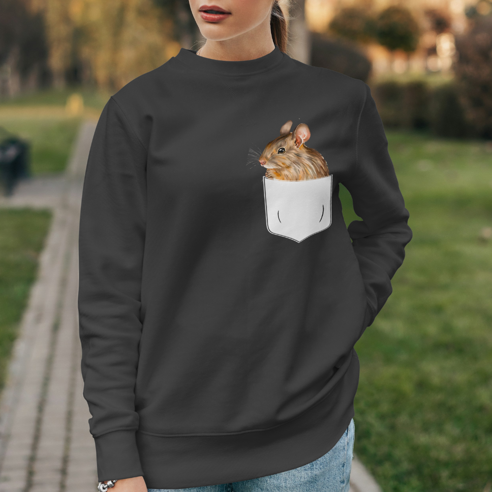 Sweatshirt Degu in der Tasche