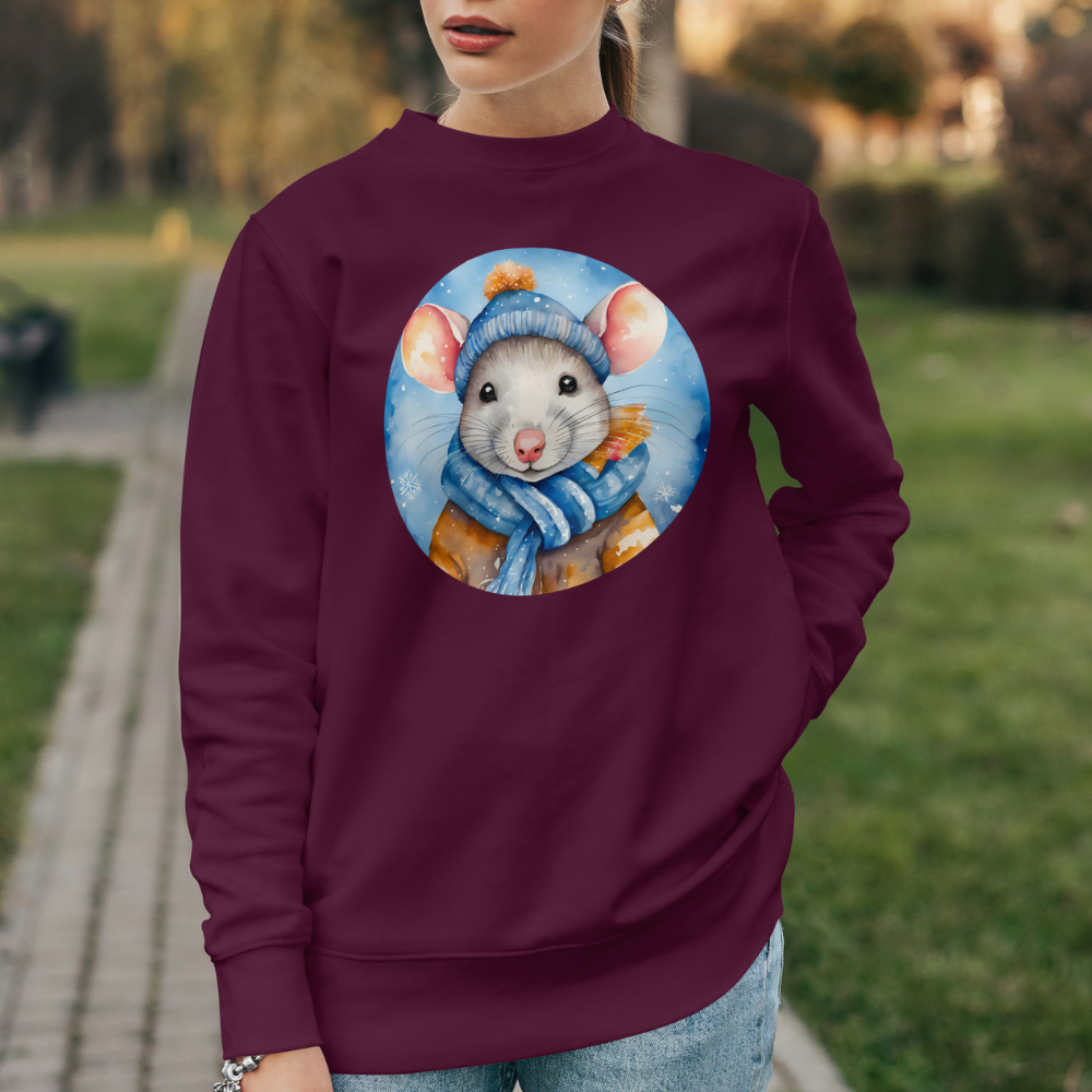 Sweatshirt Ratte Winter