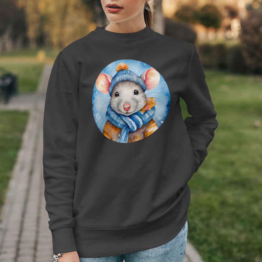 Sweatshirt Ratte Winter