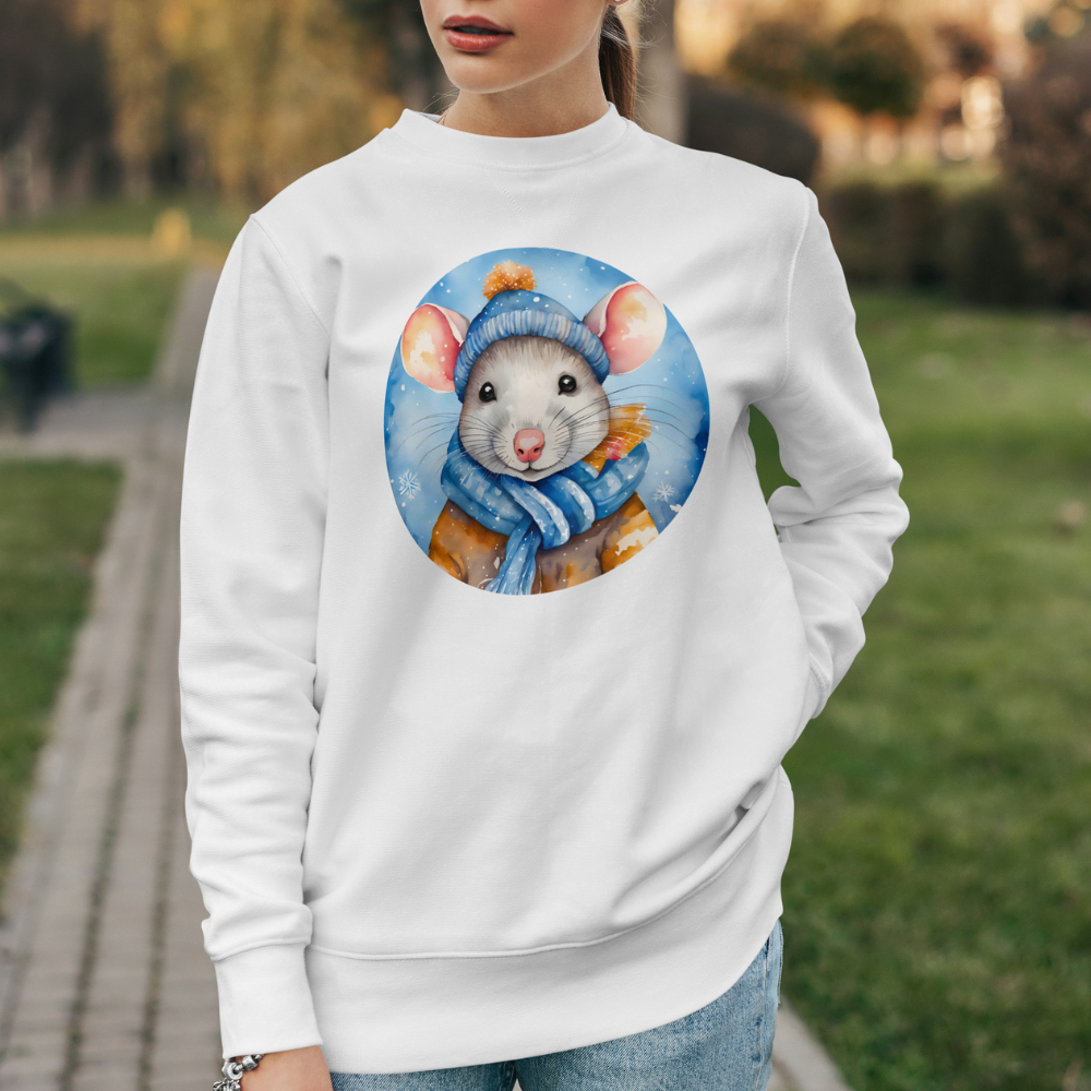 Sweatshirt Ratte Winter